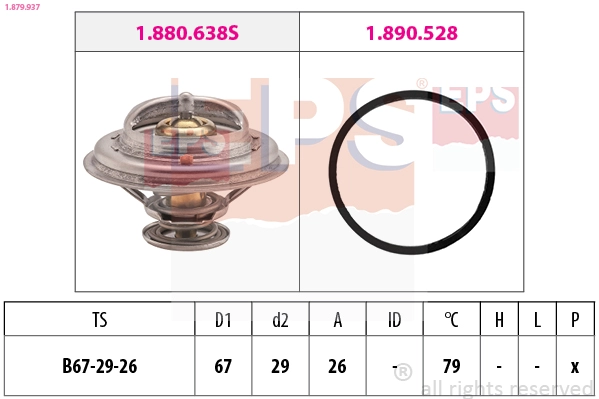 Thermostat, coolant (1.879.937)