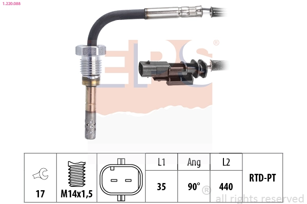 Sensor, exhaust gas temperature (1.220.088)