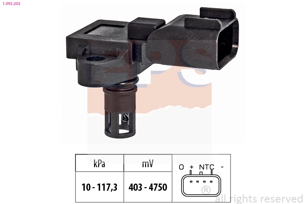 Air Pressure Sensor, altitude adaption (1.993.203)