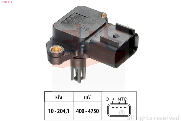 Air Pressure Sensor, altitude adaption (1.993.211)