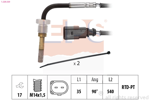 Sensor, exhaust gas temperature (1.220.320)