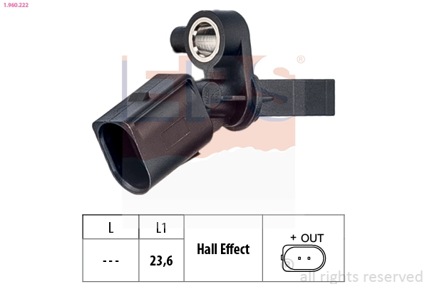 Sensor, wheel speed (1.960.222)