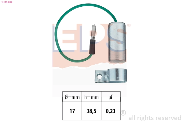 Capacitor, ignition system (1.115.034)