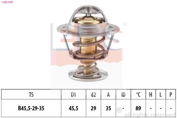 Thermostat, coolant (1.880.389S)
