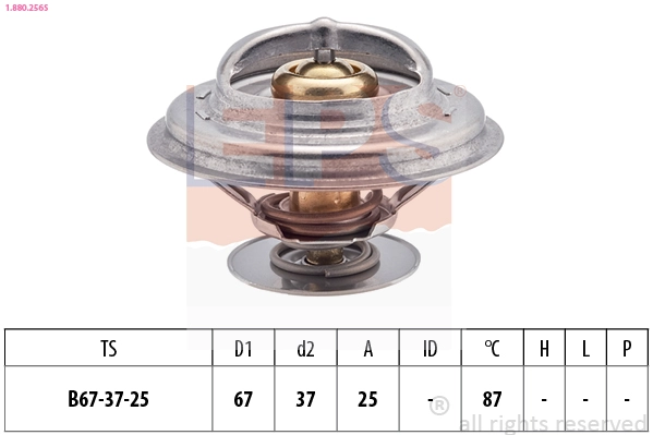 Thermostat, coolant (1.880.256S)