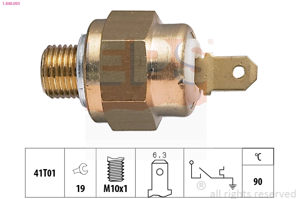 Temperature Switch, coolant warning lamp (1.840.093)