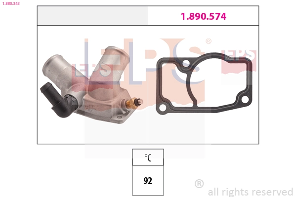 Thermostat, coolant (1.880.343)
