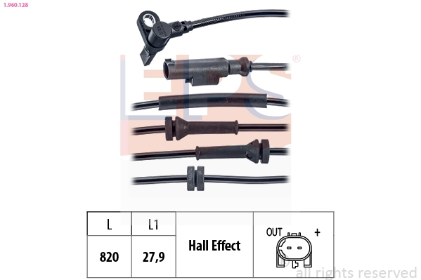 Sensor, wheel speed (1.960.128)