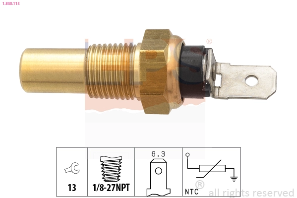 Sensor, coolant temperature (1.830.115)