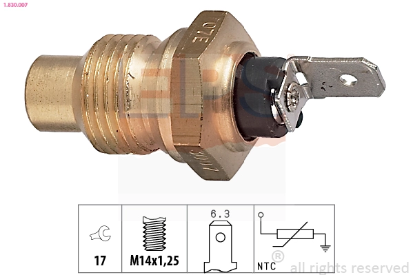 Sensor, coolant temperature (1.830.007)