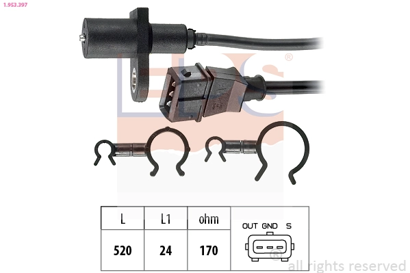Sensor, crankshaft pulse (1.953.397)