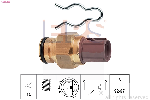 Temperature Switch, radiator fan (1.850.285)