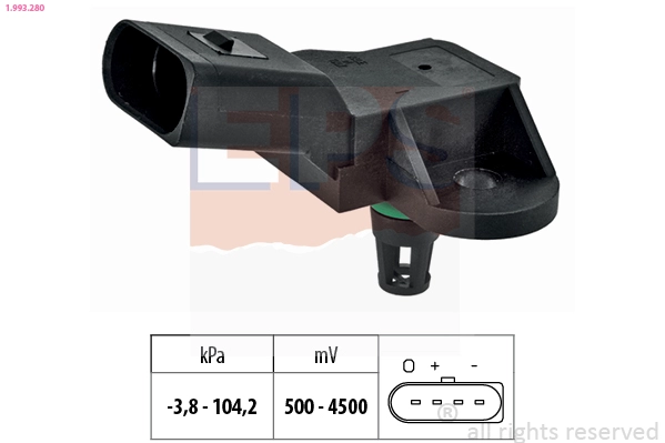 Pressure Sensor, brake booster (1.993.280)