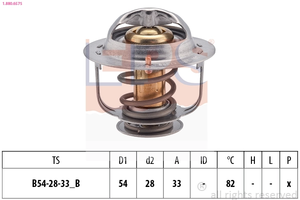 Thermostat, coolant (1.880.657S)