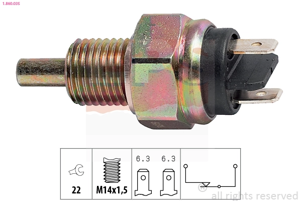 Switch, reverse light (1.860.035)