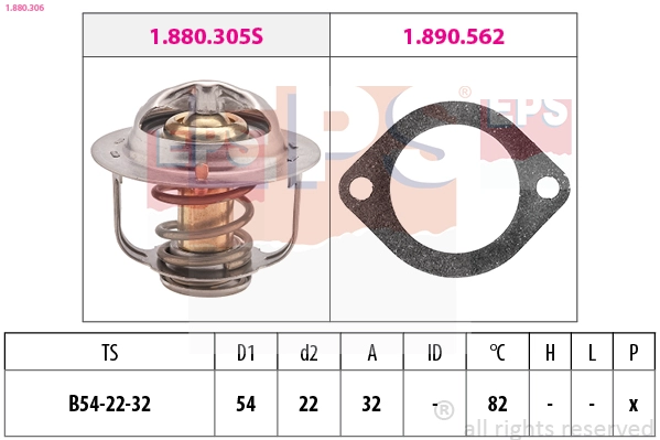 Thermostat, coolant (1.880.306)