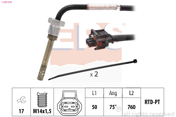Sensor, exhaust gas temperature (1.220.236)