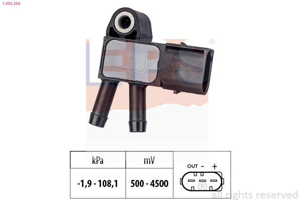 Sensor, exhaust pressure (1.993.294)