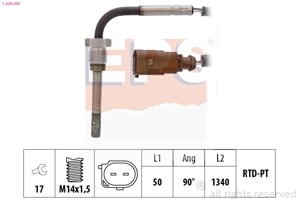 Sensor, exhaust gas temperature (1.220.206)
