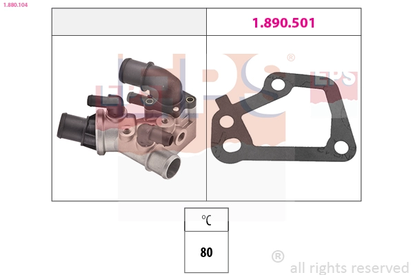 Thermostat, coolant (1.880.104)