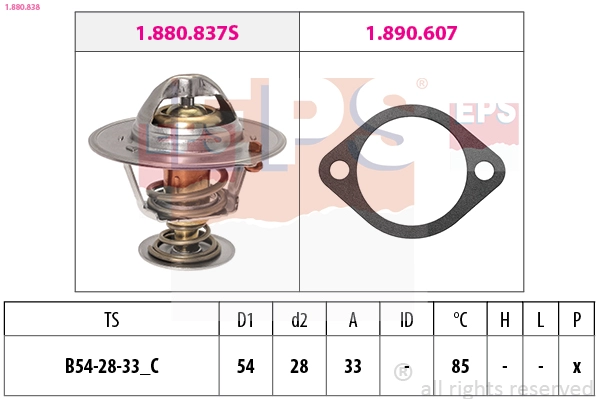 Thermostat, coolant (1.880.838)