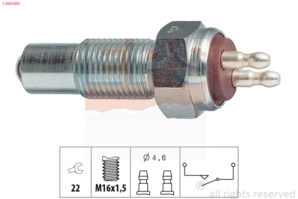 Switch, reverse light (1.860.006)
