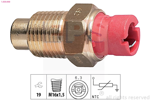 Sensor, coolant temperature (1.830.000)