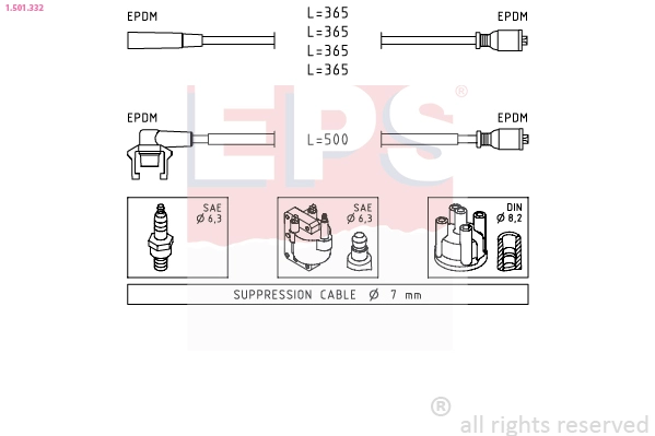 Ignition Cable Kit (1.501.332)