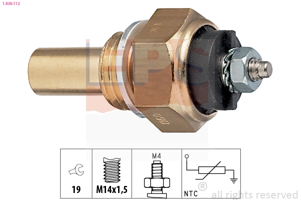 Sensor, coolant temperature (1.830.112)