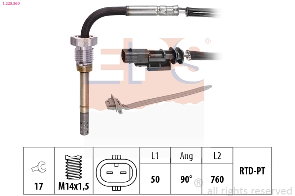 Sensor, exhaust gas temperature (1.220.360)