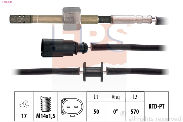 Sensor, exhaust gas temperature (1.220.246)