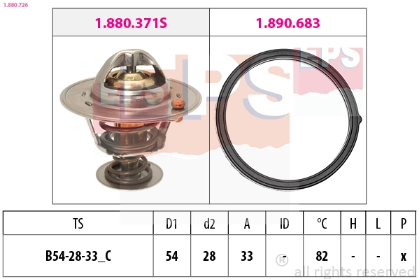 Thermostat, coolant (1.880.726)