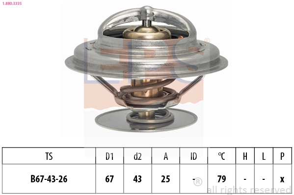 Thermostat, coolant (1.880.333S)