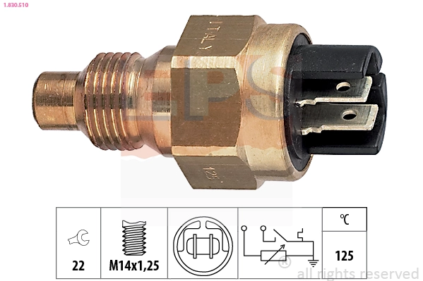 Sensor, coolant temperature (1.830.510)
