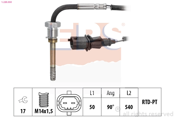 Sensor, exhaust gas temperature (1.220.350)