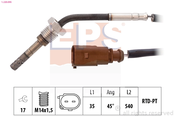 Sensor, exhaust gas temperature (1.220.095)