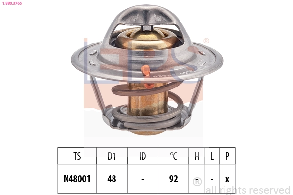 Thermostat, coolant (1.880.376S)