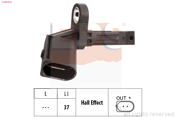 Sensor, wheel speed (1.960.014)