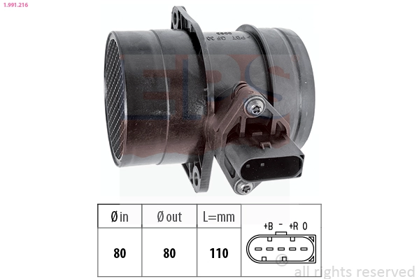 Mass Air Flow Sensor (1.991.216)