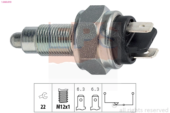 Switch, reverse light (1.860.019)