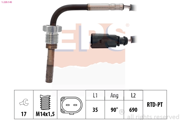 Sensor, exhaust gas temperature (1.220.145)