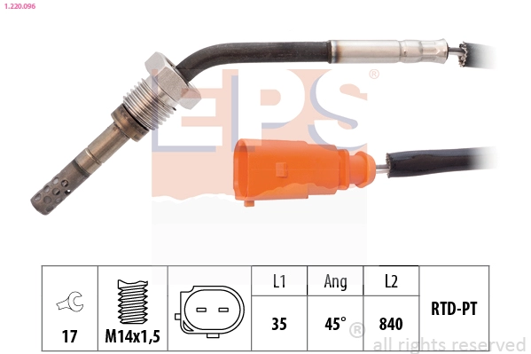 Sensor, exhaust gas temperature (1.220.096)