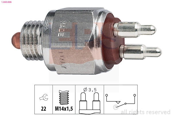 Switch, reverse light (1.860.036)