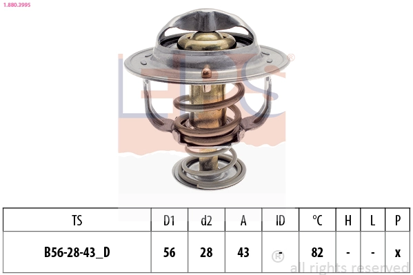 Thermostat, coolant (1.880.399S)