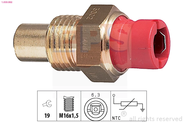 Sensor, coolant temperature (1.830.002)