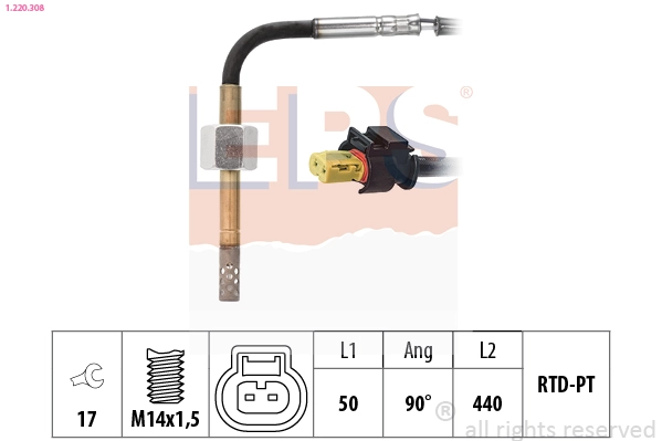 Sensor, exhaust gas temperature (1.220.308)