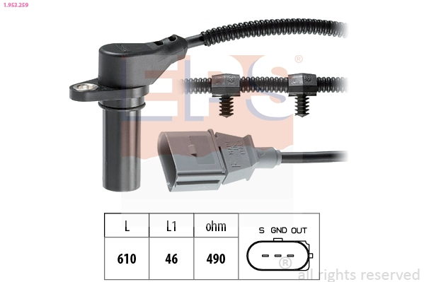 Sensor, crankshaft pulse (1.953.259)