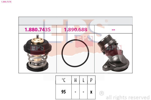 Thermostat, coolant (1.880.757K)