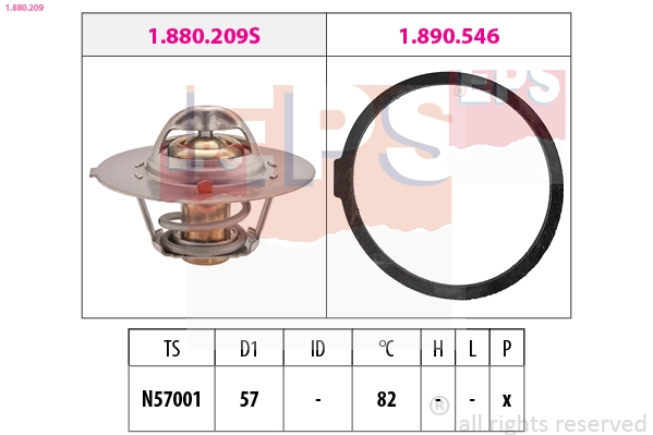 Thermostat, coolant (1.880.209)
