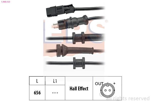 Sensor, wheel speed (1.960.153)